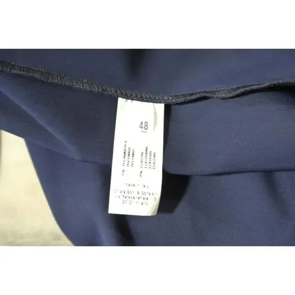NEW, Chiara Boni Melania Short Off-The-Shoulder Dress Blue Notte SZ 48 #MD0136